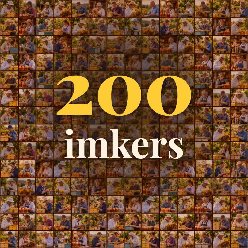 200 imkers uit België, Frankrijk en Luxemburg vertrouwen ons hun honing toe
